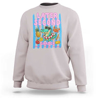 Later Second Grader School's Out For Summer Sweatshirt Last Day Of School Later Gator Alligator