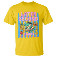 Later Second Grader School's Out For Summer T Shirt Last Day Of School Later Gator Alligator