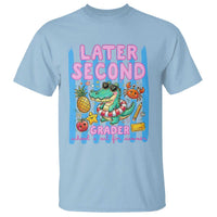Later Second Grader School's Out For Summer T Shirt Last Day Of School Later Gator Alligator