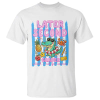 Later Second Grader School's Out For Summer T Shirt Last Day Of School Later Gator Alligator