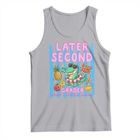 Later Second Grader School's Out For Summer Tank Top Last Day Of School Later Gator Alligator