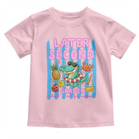 Later Second Grader School's Out For Summer Toddler T Shirt Last Day Of School Later Gator Alligator