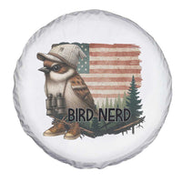 Bird Nerd Spare Tire Cover Funny Bird Watching Patriotic American Flag - Wonder Print Shop