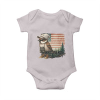 Bird Nerd Baby Onesie Funny Bird Watching Patriotic American Flag - Wonder Print Shop