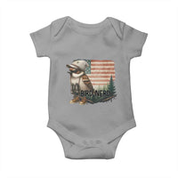 Bird Nerd Baby Onesie Funny Bird Watching Patriotic American Flag - Wonder Print Shop
