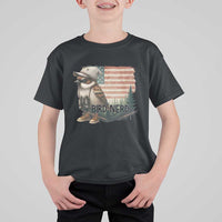 Bird Nerd T Shirt For Kid Funny Bird Watching Patriotic American Flag - Wonder Print Shop