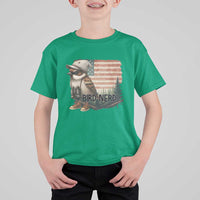 Bird Nerd T Shirt For Kid Funny Bird Watching Patriotic American Flag - Wonder Print Shop