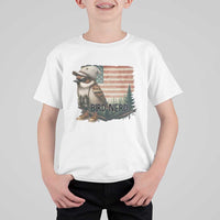 Bird Nerd T Shirt For Kid Funny Bird Watching Patriotic American Flag - Wonder Print Shop