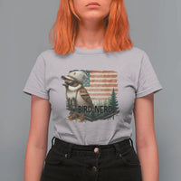 Bird Nerd T Shirt For Women Funny Bird Watching Patriotic American Flag - Wonder Print Shop
