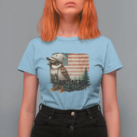 Bird Nerd T Shirt For Women Funny Bird Watching Patriotic American Flag - Wonder Print Shop
