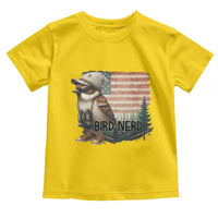 Bird Nerd Toddler T Shirt Funny Bird Watching Patriotic American Flag - Wonder Print Shop