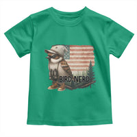 Bird Nerd Toddler T Shirt Funny Bird Watching Patriotic American Flag - Wonder Print Shop