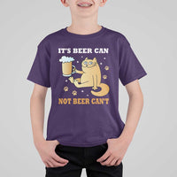 Funny Cat Drinking Beer T Shirt For Kid It Is Beer Can Not Beer Can Not Kitty Lovers - Wonder Print Shop