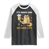 Funny Cat Drinking Beer Raglan Shirt It Is Beer Can Not Beer Can Not Kitty Lovers - Wonder Print Shop