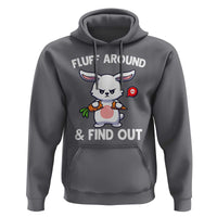 Fluff Around And Find Out Hoodie Funny Bunny Rabbit Meme - Wonder Print Shop