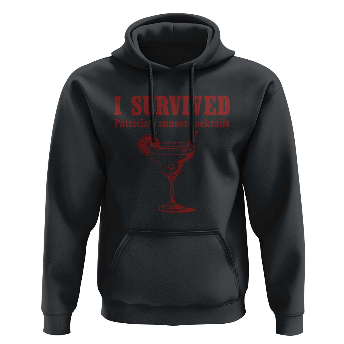 I Survived Patricia's Sunset Cocktails Hoodie Vintage 90s Trendy TV Show Movie