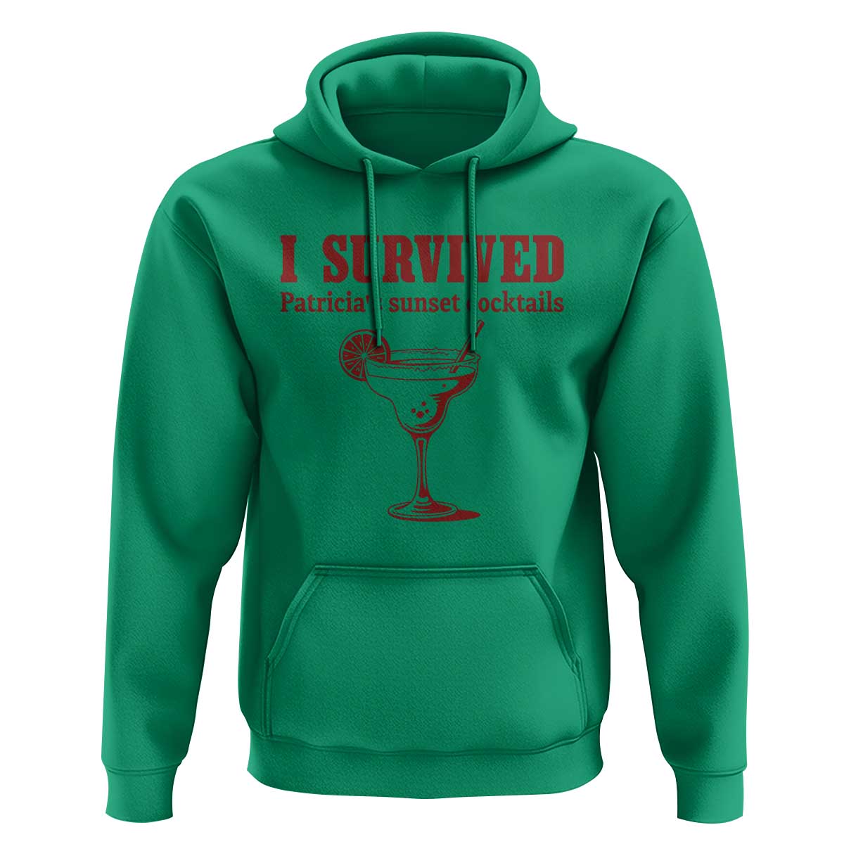 I Survived Patricia's Sunset Cocktails Hoodie Vintage 90s Trendy TV Show Movie