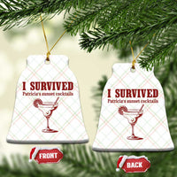 I Survived Patricia's Sunset Cocktails Ceramic Ornament Vintage 90s Trendy TV Show Movie