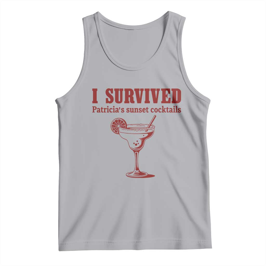 I Survived Patricia's Sunset Cocktails Tank Top Vintage 90s Trendy TV Show Movie
