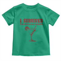 I Survived Patricia's Sunset Cocktails Toddler T Shirt Vintage 90s Trendy TV Show Movie