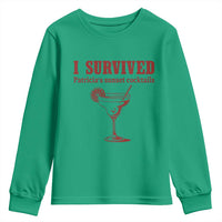 I Survived Patricia's Sunset Cocktails Youth Sweatshirt Vintage 90s Trendy TV Show Movie