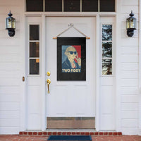 Two Fiddy George Washington 250th Anniversary Garden Flag Funny 4th of July