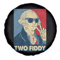 Two Fiddy George Washington 250th Anniversary Spare Tire Cover Funny 4th of July