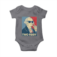 Two Fiddy George Washington 250th Anniversary Baby Onesie Funny 4th of July
