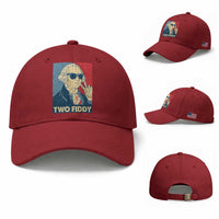 Two Fiddy George Washington 250th Anniversary Baseball Cap Funny 4th of July
