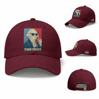 Two Fiddy George Washington 250th Anniversary Baseball Cap Funny 4th of July