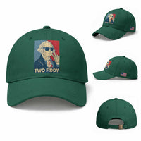 Two Fiddy George Washington 250th Anniversary Baseball Cap Funny 4th of July