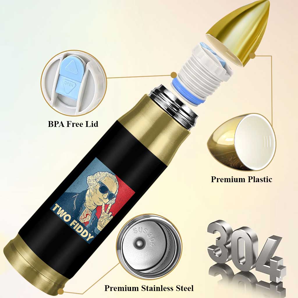 Two Fiddy George Washington 250th Anniversary Bullet Tumbler Funny 4th of July