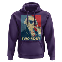 Two Fiddy George Washington 250th Anniversary Hoodie Funny 4th of July