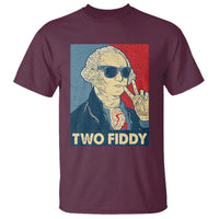 Two Fiddy George Washington 250th Anniversary T Shirt Funny 4th of July