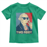 Two Fiddy George Washington 250th Anniversary Toddler T Shirt Funny 4th of July