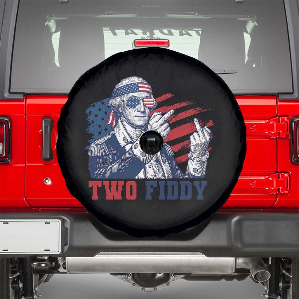 Two Fiddy 250th Anniversary Spare Tire Cover Funny George Washington 4th of July