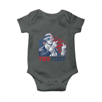 Two Fiddy 250th Anniversary Baby Onesie Funny George Washington 4th of July