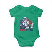 Two Fiddy 250th Anniversary Baby Onesie Funny George Washington 4th of July