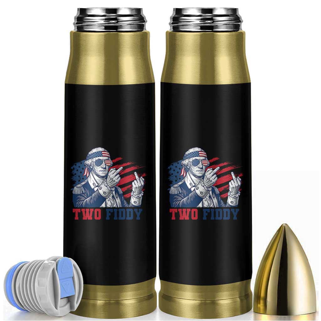 Two Fiddy 250th Anniversary Bullet Tumbler Funny George Washington 4th of July
