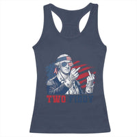 Two Fiddy 250th Anniversary Racerback Tank Top Funny George Washington 4th of July