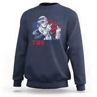 Two Fiddy 250th Anniversary Sweatshirt Funny George Washington 4th of July