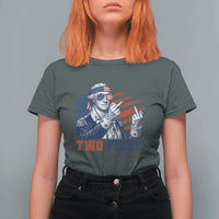 Two Fiddy 250th Anniversary T Shirt For Women Funny George Washington 4th of July