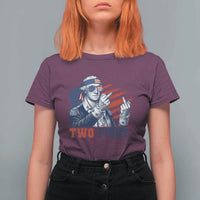 Two Fiddy 250th Anniversary T Shirt For Women Funny George Washington 4th of July