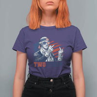 Two Fiddy 250th Anniversary T Shirt For Women Funny George Washington 4th of July
