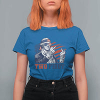 Two Fiddy 250th Anniversary T Shirt For Women Funny George Washington 4th of July