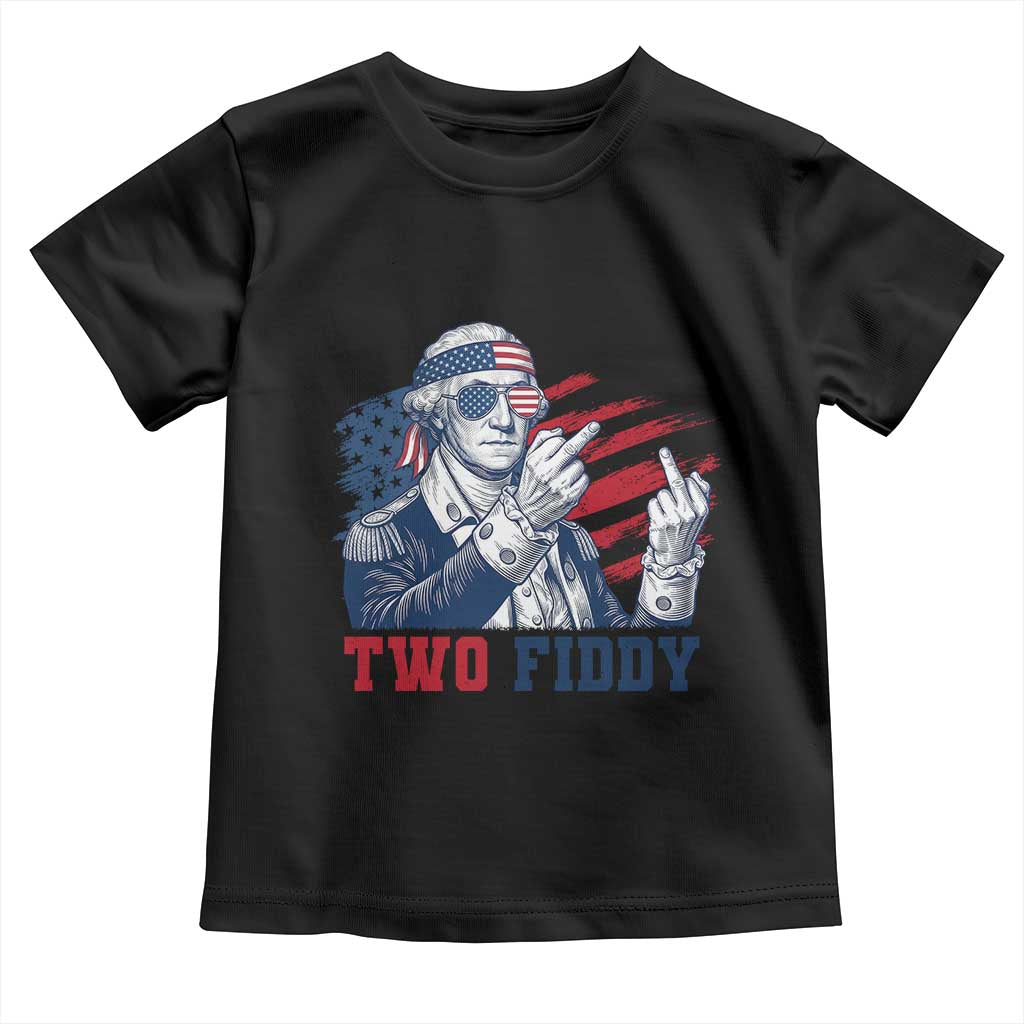 Two Fiddy 250th Anniversary Toddler T Shirt Funny George Washington 4th of July