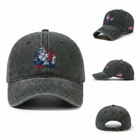 Two Fiddy 250th Anniversary Washed Cotton Baseball Cap Funny George Washington 4th of July