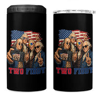 Two Fiddy 250th Anniversary 4 in 1 Can Cooler Tumbler Funny Founding Father 4th of July