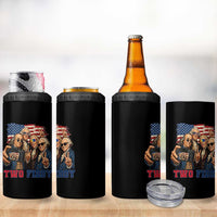 Two Fiddy 250th Anniversary 4 in 1 Can Cooler Tumbler Funny Founding Father 4th of July