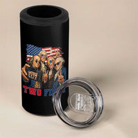 Two Fiddy 250th Anniversary 4 in 1 Can Cooler Tumbler Funny Founding Father 4th of July